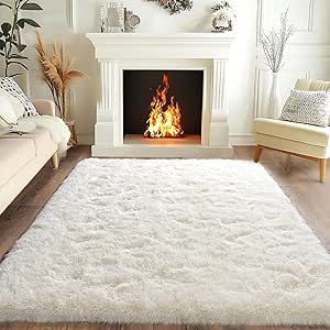tapis BSGIFT crème moelleux pour chambre